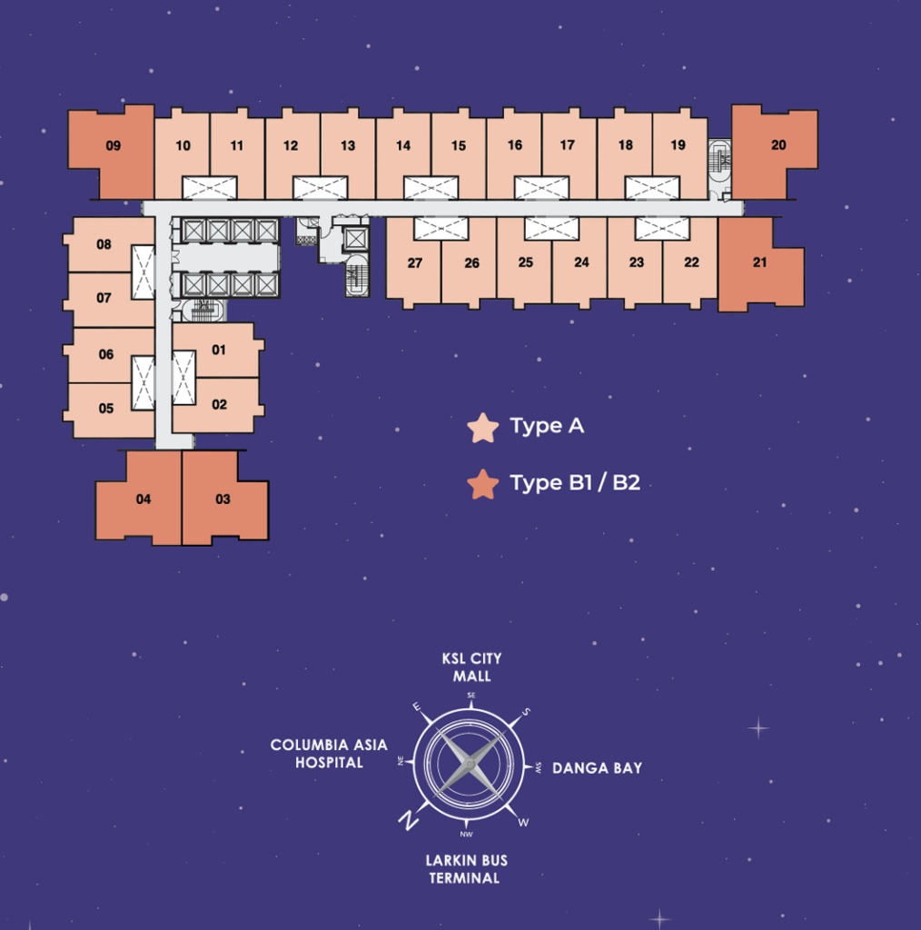 The asteriaz floor plan